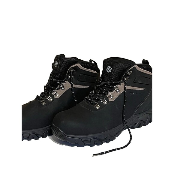 Larnmern Men Sz 12 Safety Shoes Steel Toe Work Boots Black Gray LM170202K NIB main image 8